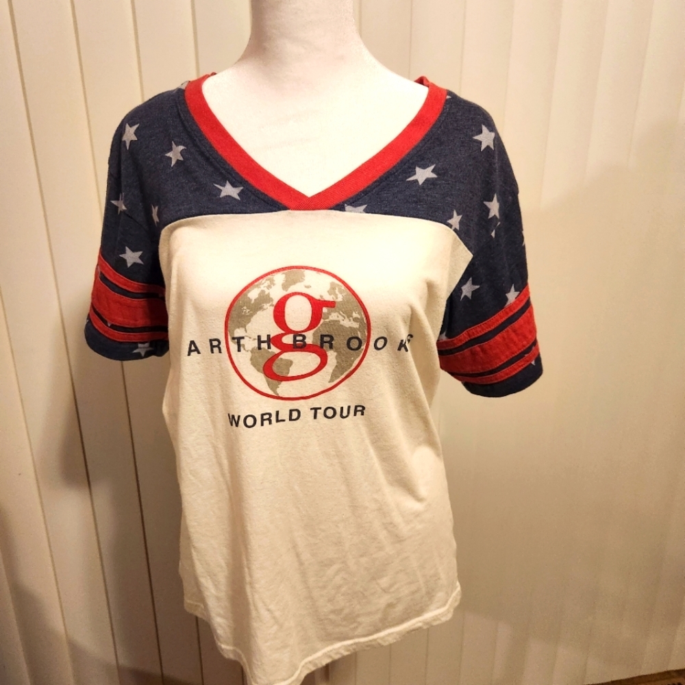 Women's Garth Brooks World Tour Top Shirt Size Large